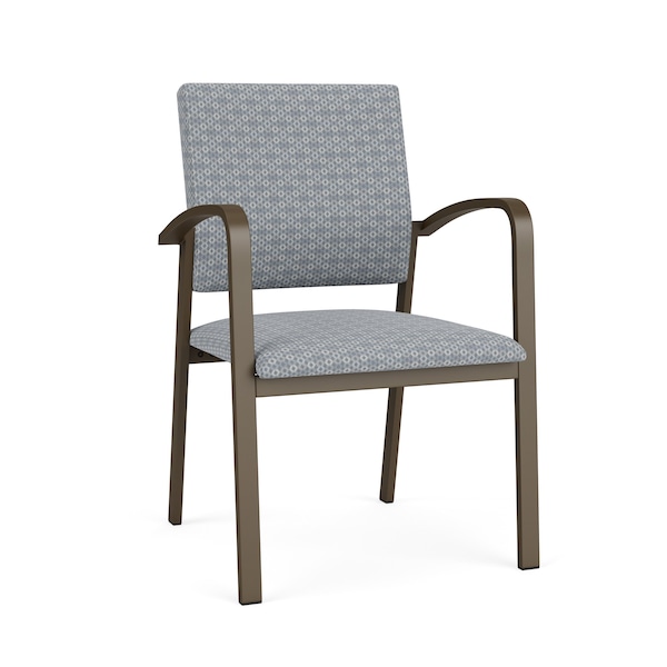 Lesro Newport Guest Chair Metal Frame, Bronze, RS Fog Upholstery NP1101 - main